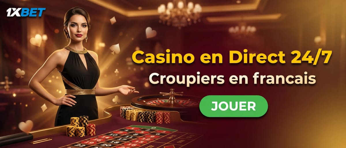 Casino en Direct 24/7 — Croupiers en français
